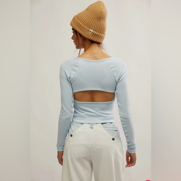 NWT Free People  FP Movement Bail Out Long Sleeve Layer Arctic Snow M/L - Picture 2 of 7